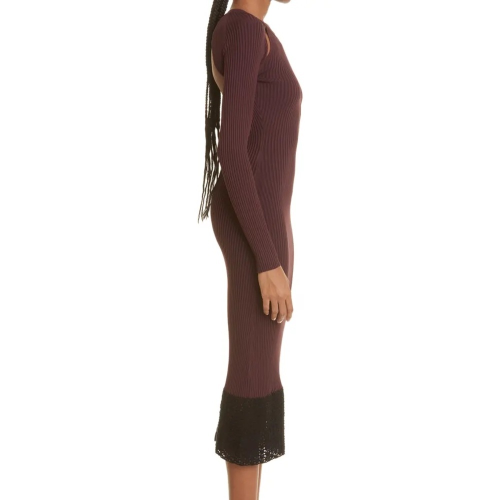 STAUD Mulholland Cutout Detail Long Sleeve Dress - Picture 3 of 5